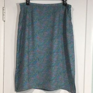 A-Line Paisley Skirt